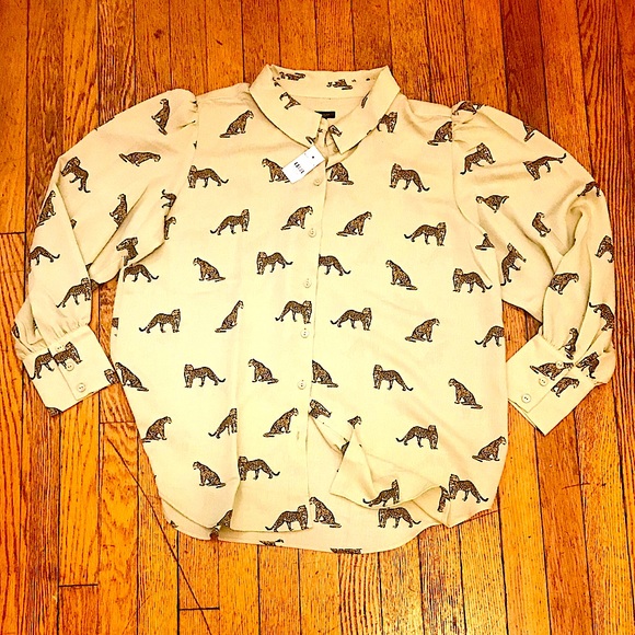 Ann Taylor Factory Tops - NWT Ann Taylor Leopard Print Blouse